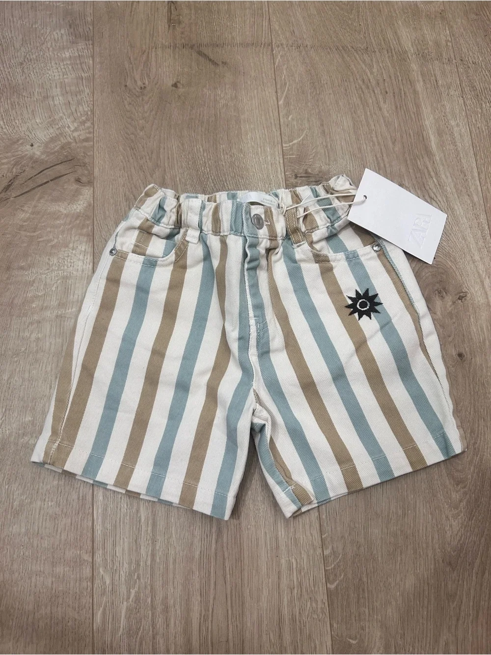 NWT Zara striped shorts size 2 years